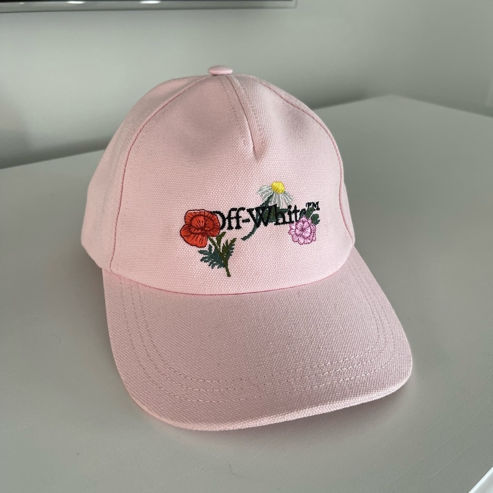Off-White Embroidered Canvas Baseball Cap